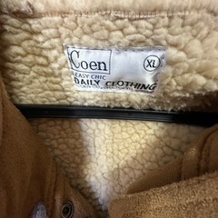 値下げしました｜ coen フード付きコート XL ブラウン の画像