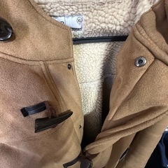 値下げしました｜ coen フード付きコート XL ブラウン の画像