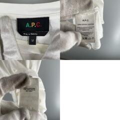 A.P.C. アーペーセー 半袖Tシャツ コットン ホワイト レディース M【古着】【中古】の画像