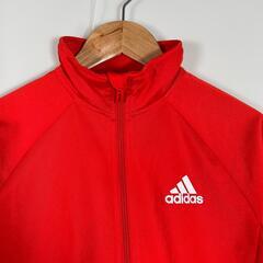 adidas アディダス その他アウター ポリエステル レッド レディース J150【古着】【中古】の画像