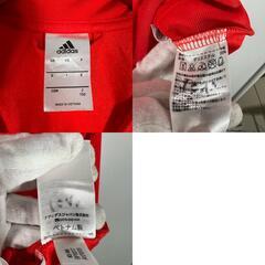 adidas アディダス その他アウター ポリエステル レッド レディース J150【古着】【中古】の画像