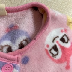 武蔵小杉★スリーパー★ あったかフリース総柄ベスト　アンパンマン　ピンク 100cmの画像