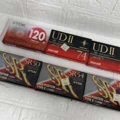 保管未使用品 カセットテープ まとめて 10本セット ハイポジション TDK TypeⅡ AD maxell UD 乾式カセットヘッドクリーナー 札幌市 白石店 の画像