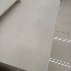 ★リユースのサカイ日立店★HJ8548 NITORI デスク　3点セット ライトグレー H87.5×D56×W95 クリーニング済み の画像