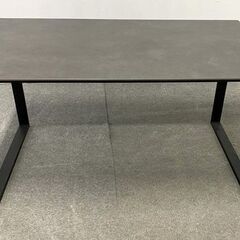 ニトリ セラミック天板ダイニングテーブル 幅135 セーラル グレー スタイリッシュ 強化ガラス インテリア 中古家具 店頭引取歓迎 R10245の画像