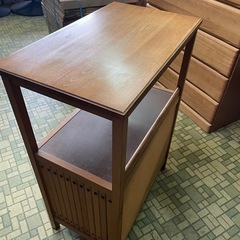 【引取限定】中古品　カリモク家具　飾棚　キャビネットの画像