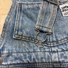 【訳あり】ベビー服 ZARA サロペット デニム 80 9-12Mの画像