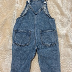 【訳あり】ベビー服 ZARA サロペット デニム 80 9-12Mの画像