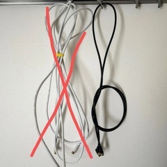 地デジアンテナケーブル　黒　2m L字型の画像