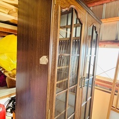 アンティーク家具　本棚　収納家具の画像