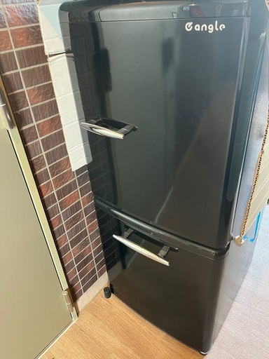 2024年製 ほぼ新品✨】e angle 冷蔵庫 2ドア 170L ブラック