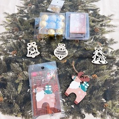 クリスマス大判LED付きタペストリーの画像