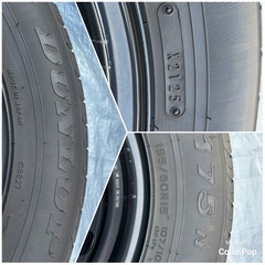 トヨタ ハイエースワゴン 純正15インチホイール＆タイヤ 4本セットの画像