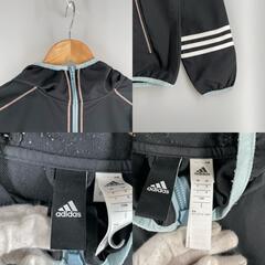adidas アディダス マウンテンパーカー ポリエステル ブラック レディース UK F【古着】【中古】の画像