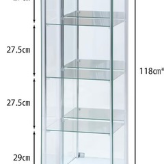 ガラスラック、フィギュアケースの画像