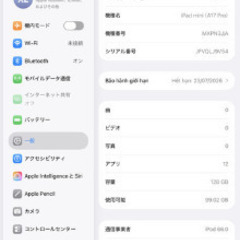 【第7世代】iPad mini7 Wi-Fi+Cellular 128GB スペースグレイ MXPT3J/A A2995の画像