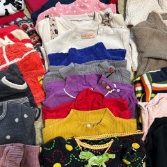 子供服　 冬物90サイズ　女の子　大量まとめ売りの画像