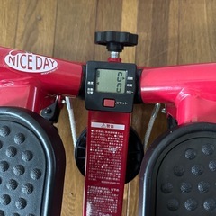 健康ステッパー ナイスデイカウンター 専用ハンドル 専用マット付 NICEDAY ショップジャパン ND-1R レッドの画像