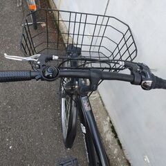 【自転車】クロスバイク 27インチ 外装6段 オートライト ホワイトの画像