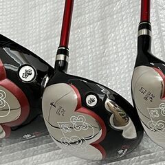 ij6735HI marie claire Sport ゴルフクラブ 8本セット ゴルフバッグ付 右利き マリクレール レディース 1992 1W/4W/U5/7/9/S/P/パターの画像
