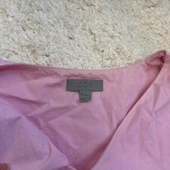 リボンモックネックノースリーブタイトワンピース   COSの画像