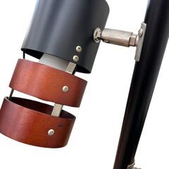 【レガストック川崎本店】スタンドライト フロアライト 間接照明 ベッドサイド 北欧 シンプル ブラック×ブラウン 角度調整の画像