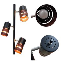 【レガストック川崎本店】スタンドライト フロアライト 間接照明 ベッドサイド 北欧 シンプル ブラック×ブラウン 角度調整の画像