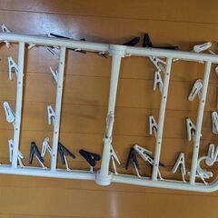 【0円】ニトリ 干し分け角ハンガー 40ピンチの画像