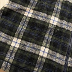 familiar ベスト　リバーシブル　120 ネイビー×チェック　ファミリアの画像