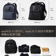 大人気✨ 大容量 CKNOTO リュック 黒 L ビジネス/旅行/通学に最適！の画像