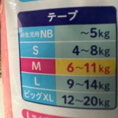 紙おむつ　テープMサイズ　敏感肌用　NEWぽこぽこクッションシート大容量64枚入り　 グーン　GooN エリエールの画像