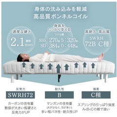 足付きマットレスの画像