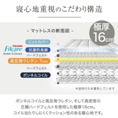 足付きマットレスの画像