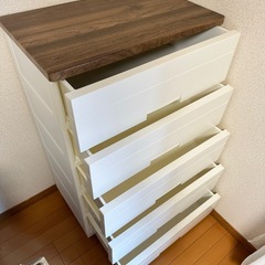 衣装収納タンス　5段　の画像