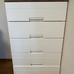 衣装収納タンス　5段　の画像