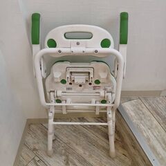 【格安】介護用シャワーチェア🚿折りたたみ・肘掛け付き ※クッション汚れありのためジャンクの画像