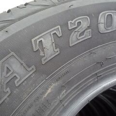 ジムニー等に タイヤ5本セット ダンロップ グラントレック AT20 195/80R15 2024年製 中古 DUNLOP GRANDTREK 苫小牧西店の画像