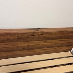 棚付きすのこベッドフレーム　セミダブルの画像