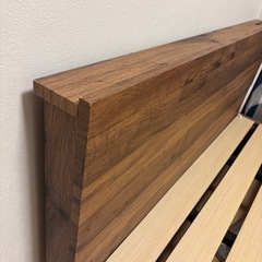 棚付きすのこベッドフレーム　セミダブルの画像