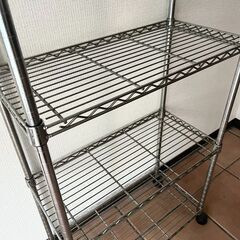 スチールラック　4段　①　キャスター付きの画像