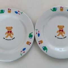 可愛い💗ベアー柄のプレート皿×2点🧸　　Hana🌸の画像