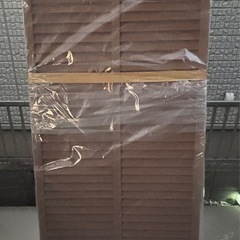 【未使用品】木製 ルーバーラティス 高さ175cm ×幅90cm 4枚セット フェンス 塗装不要 シロアリ防止 メンテナンス楽 アイガーデンオリジナル 目隠し 日除け 境界  の画像