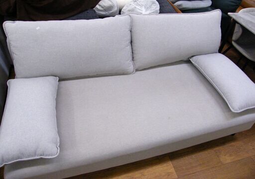 2人掛け ソファ グレー 幅178×奥行98×高さ77cm 二人掛け 2P ソファー 札幌市 厚別区