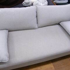 2人掛け ソファ グレー 幅178×奥行98×高さ77cm 二人掛け 2P ソファー 札幌市 厚別区の画像