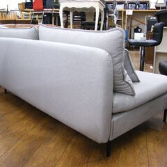 2人掛け ソファ グレー 幅178×奥行98×高さ77cm 二人掛け 2P ソファー 札幌市 厚別区の画像