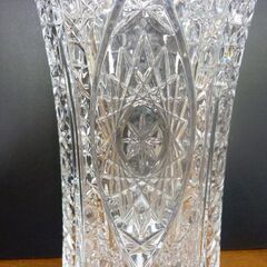 ☆Cristal d'Arques クリスタルダルク CHESNAY シェネ 花瓶 高さ27.4cm 口径15.7cm フラワーベース CD-9076421 クリスタルガラス 元箱付き 札幌市 豊平区 平岸店の画像
