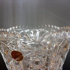 ☆Cristal d'Arques クリスタルダルク CHESNAY シェネ 花瓶 高さ27.4cm 口径15.7cm フラワーベース CD-9076421 クリスタルガラス 元箱付き 札幌市 豊平区 平岸店の画像