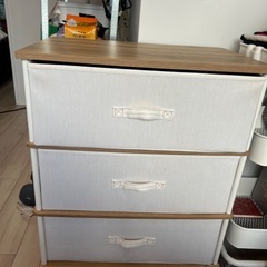 テレビ台、収納ケース2台、の画像