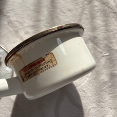 ニトリ　14cm ホーロー片手鍋の画像