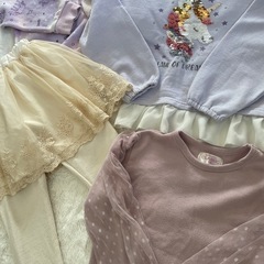 　【条件あり無料】　ユニコーン　キッズ服　子ども服　120 女の子　トップス　スカート　お姫様　フリフリ　ドレス　ワンピの画像